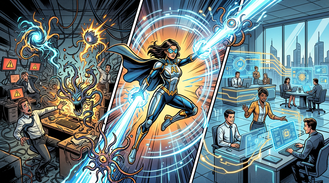 Этапы внедрения ИИ в компанию от теневого использования к управляемому ассистенту